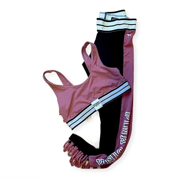 PINK Victoria's Secret Other - ⭐️PINK Victoria’s Secret Workout Set Leggings and Sports Bra!⭐️